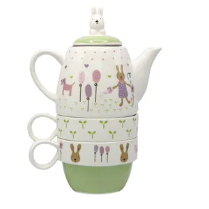 سرویس چای خوری 4 پارچه دیزاین مدل Tea For Two