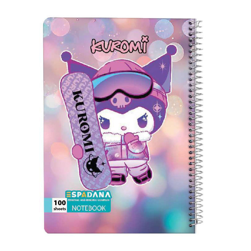 دفتر مشق 100 برگ اسپادانا مدل کرومی کد 1076789 مجموعه 4 عددی