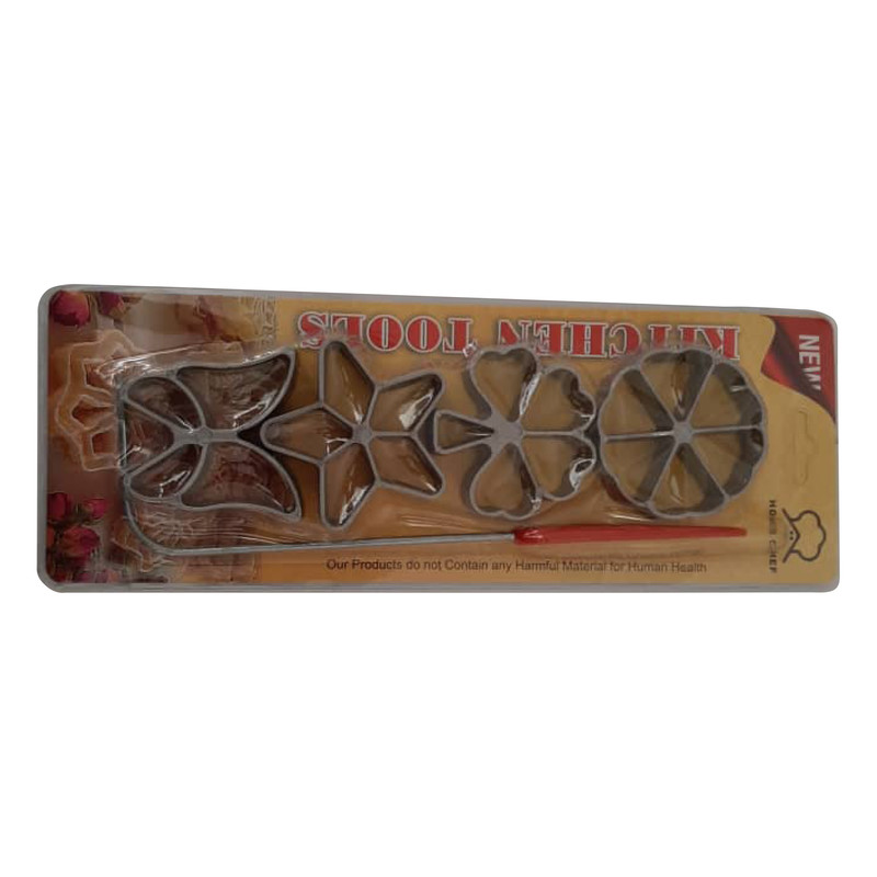 قالب شیرینی پزی طرح پنجره ای  مدل pe17 بسته 4 عددی