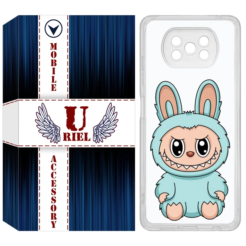 کاور یوریل مدل Clear کد 144 طرح لبوبو مناسب برای گوشی موبایل شیائومی Poco X3 / X3 Pro / X3 NFC