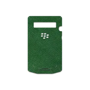 MAHOOT Green-Leather Cover Sticker for BlackBerry Porsche Design P9981