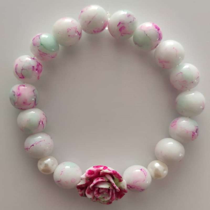 دستبند دخترانه مدل گل 001 دستبند دخترانه مدل گل 001