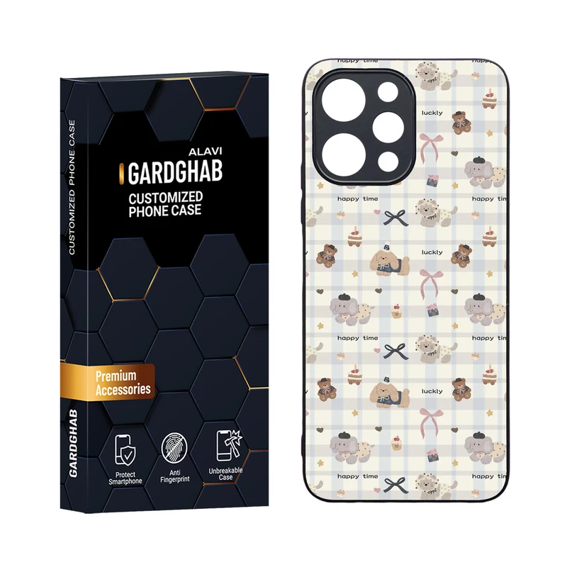 کاور گارد قاب مدل دورژله ای فانتزی مناسب برای گوشی موبایل شیائومی Redmi 12 4G / 5G