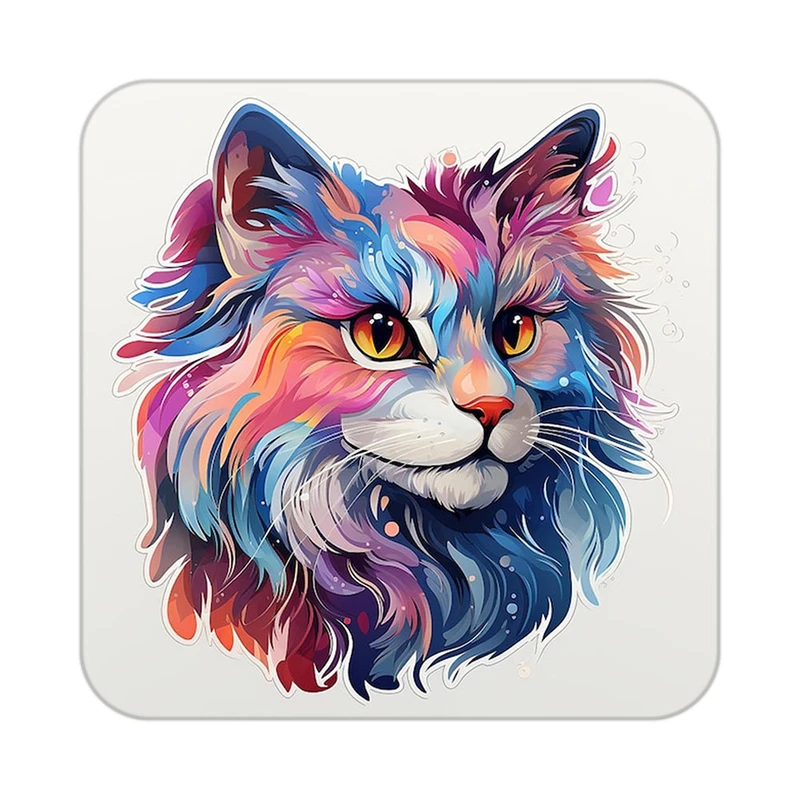 زیر لیوانی کاکتی طرح شیر مدل mp23884