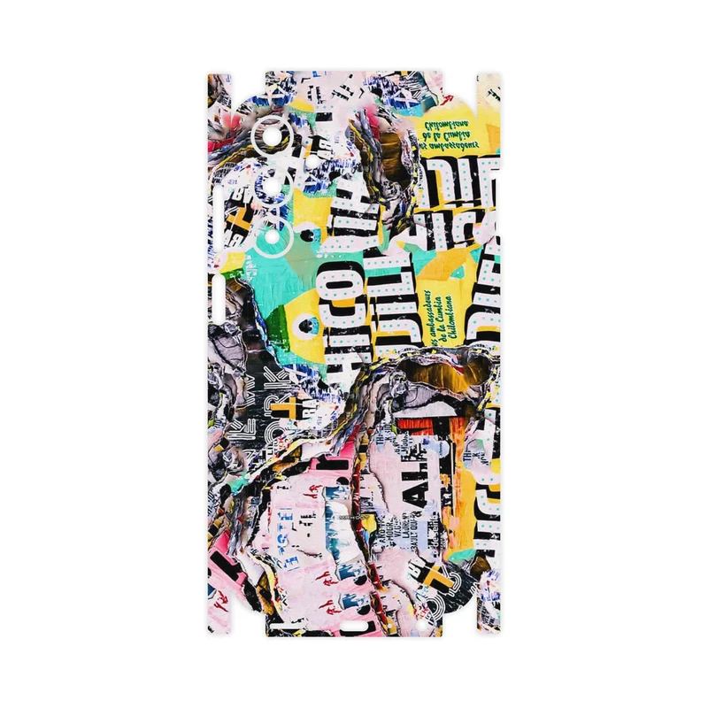 برچسب پوششی ماهوت مدل Collage of Teared Paper-FullSkin مناسب برای گوشی موبایل سامسونگ Galaxy A25 5G
