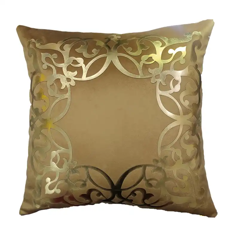 کاور کوسن مدل چرم و مخمل شمسه اسلیمی