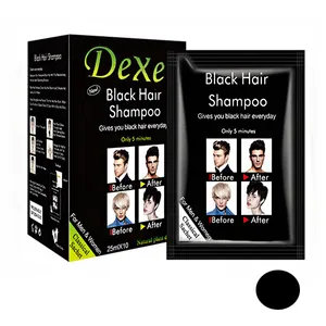 شامپو رنگ مو دکسی مدل 2025fast حجم 20 میلی لیتر رنگ مشکی بسته 10 عددی