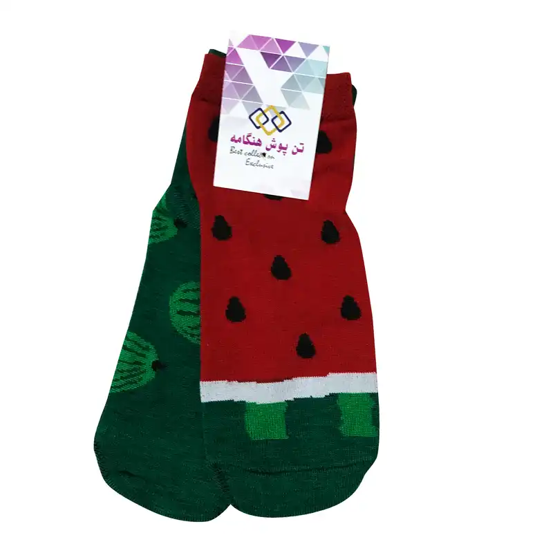 جوراب پسرانه تن پوش هنگامه مدل هندوانه یلدا