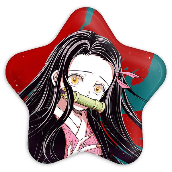 پیکسل خندالو طرح نزوکو چان انیمه دختر مدل ستاره ای کد 12160