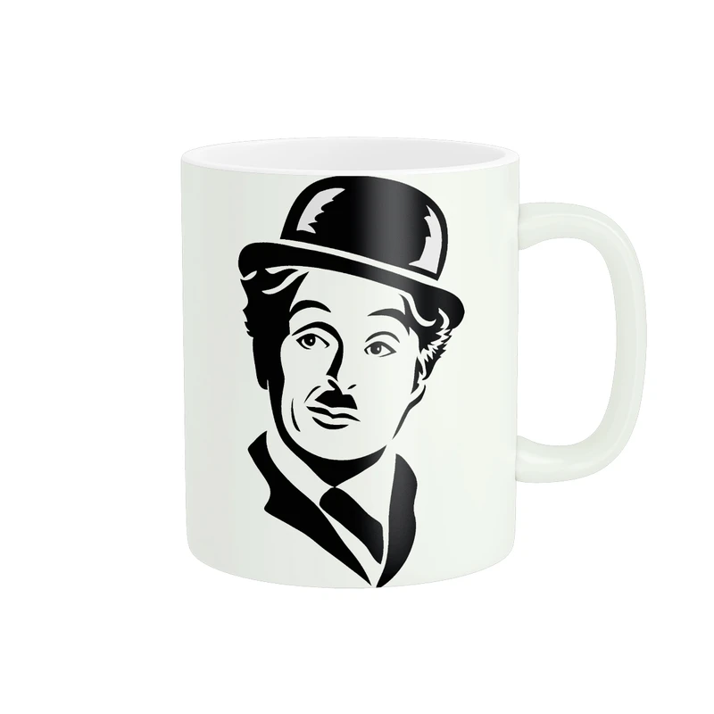 ماگ پاد آفرین طرح چارلی چاپلین کد 3821