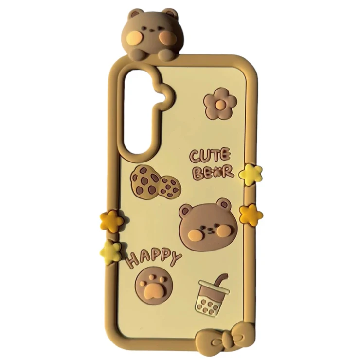 کاور طرح CUTE BEAR خرس بیسکویتی مناسب برای گوشی موبایل سامسونگ Galaxy S23 FE