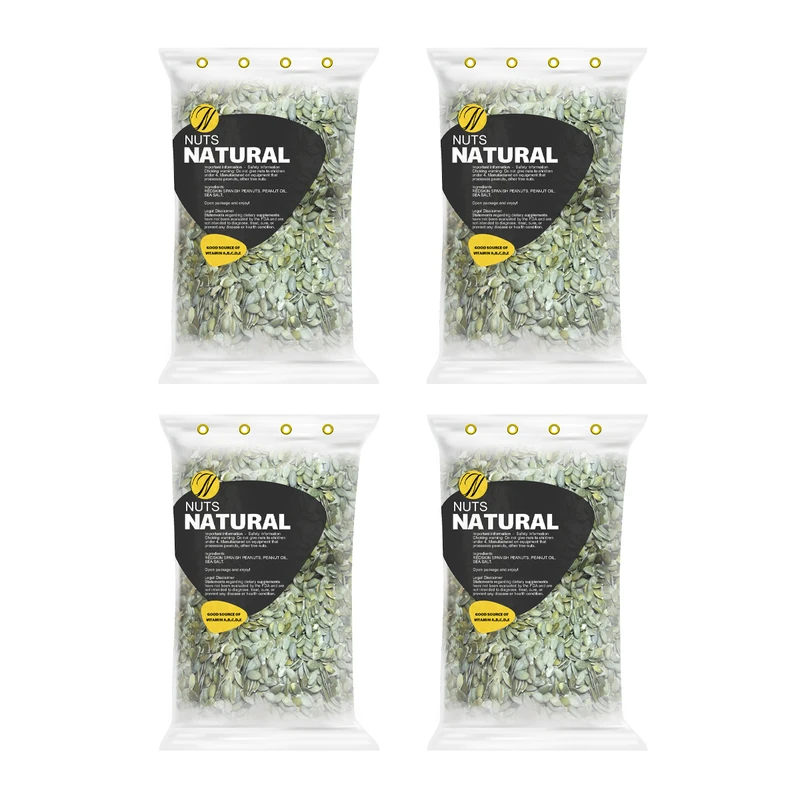 مغز تخمه کدو خام نچرال - 250 گرم بسته 4 عددی 