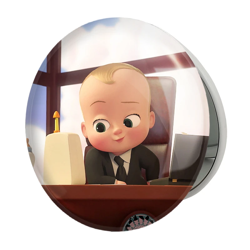 آینه جیبی خندالو طرح بچه رئیس Boss Baby مدل تاشو کد 12528 