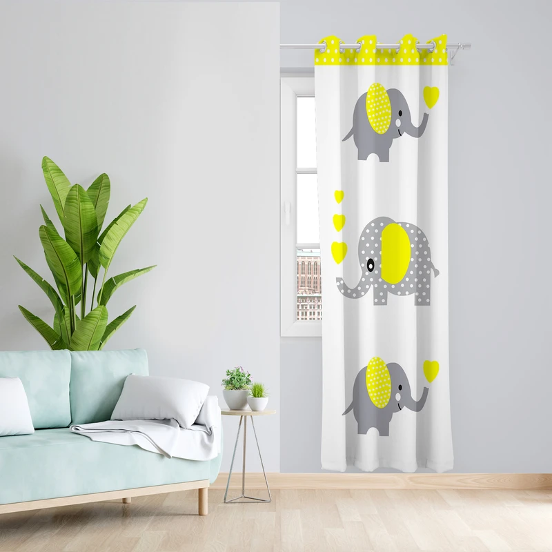 پرده طرح کودک مدل مخمل پانچی کد L 1009 L Z سایز 140x200 سانتی متر