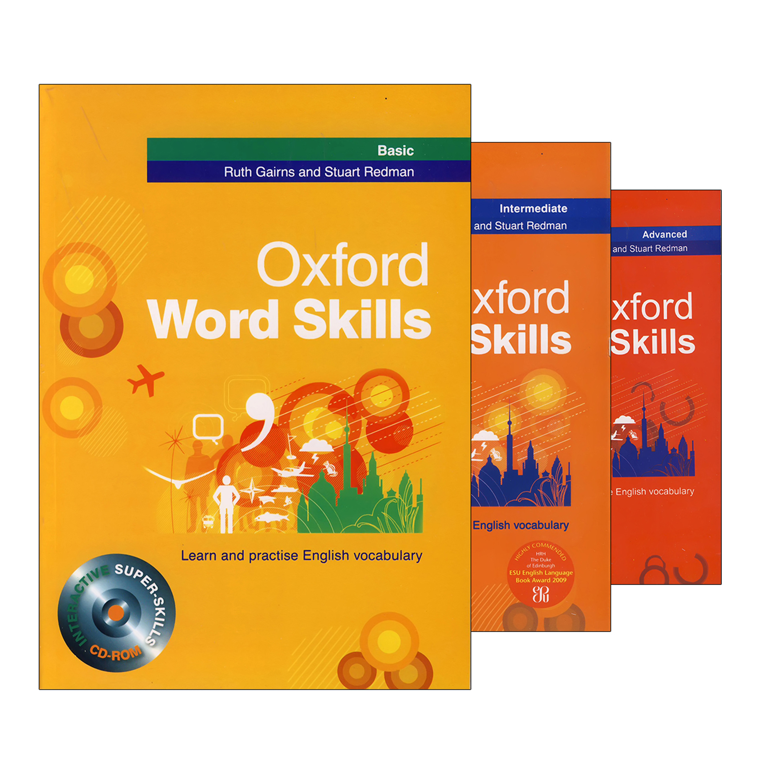 کتاب Oxford Word Skills اثر Ruth Gairns and Stuart Redman انتشارات هدف نوین 3 جلدی