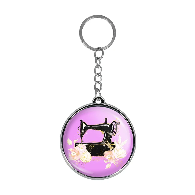 جاکلیدی خندالو طرح چرخ خیاطی مدل دوطرفه کد 2800728008