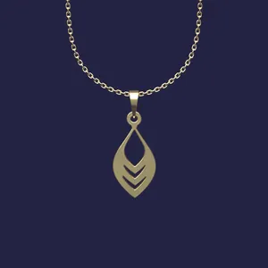 گردنبند طلا 18 عیار زنانه مدوپد مدل هندسی کد Y2-1-1016