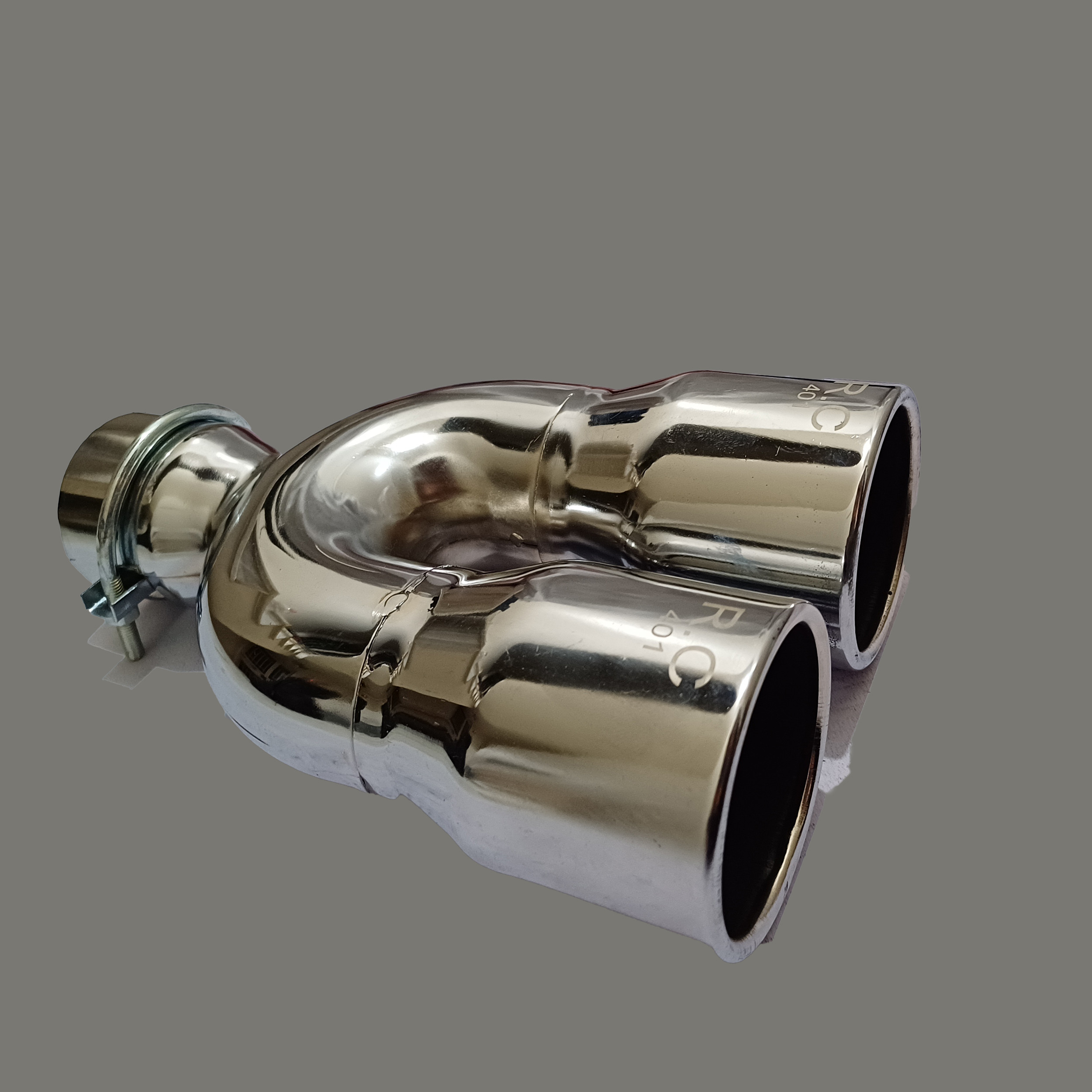 سر اگزوز مدل دو لول R.C 401 آبکاری کرم