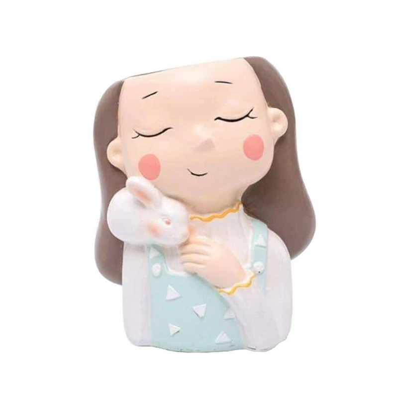 گلدان طرح دختر و خرگوش کد 1001