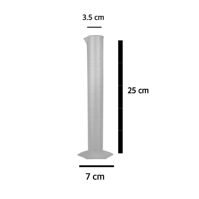 استوانه مدرج آزمایشگاه مدل  002 ظرفیت 100 میلی لیتر