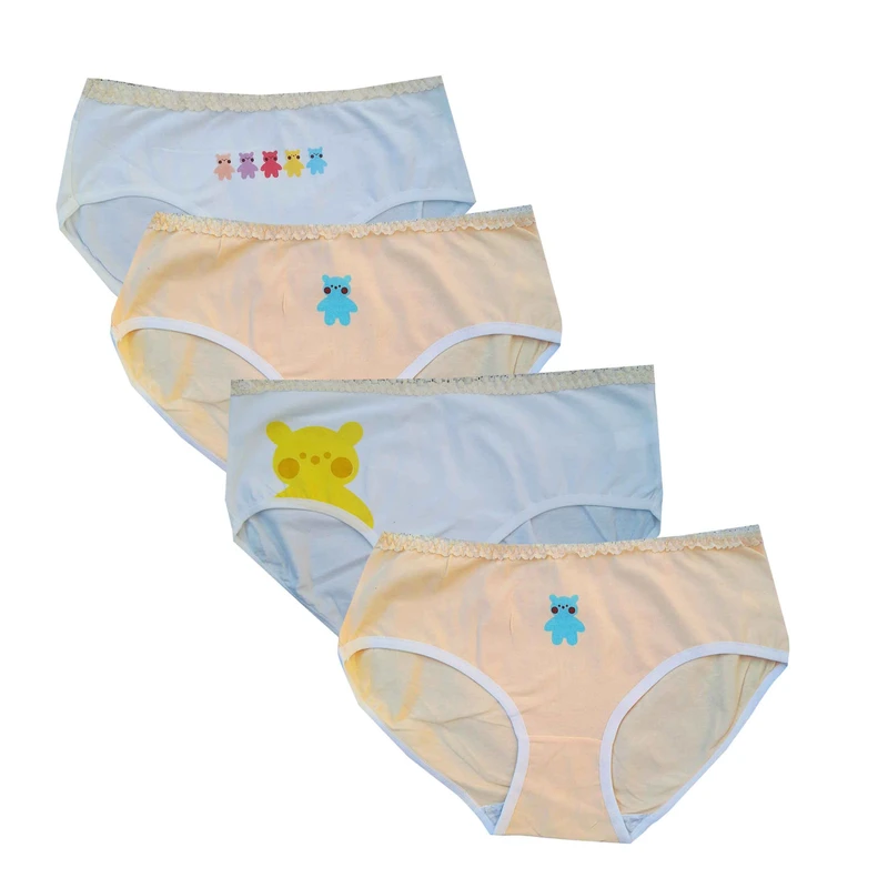 شورت زنانه مدل نخی ضد حساسیت طرح عروسکی مجموعه 4 عددی