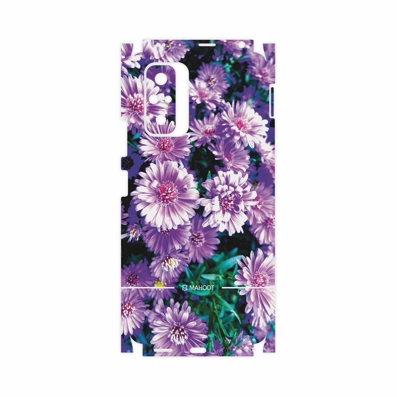 برچسب پوششی ماهوت مدل Purple-Flower-FullSkin مناسب برای گوشی موبایل شیائومی Redmi Note 10 Pro
