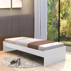 تخت خواب ام دی اف یک نفره مدل S-649 سایز 200×90 سانتی متر