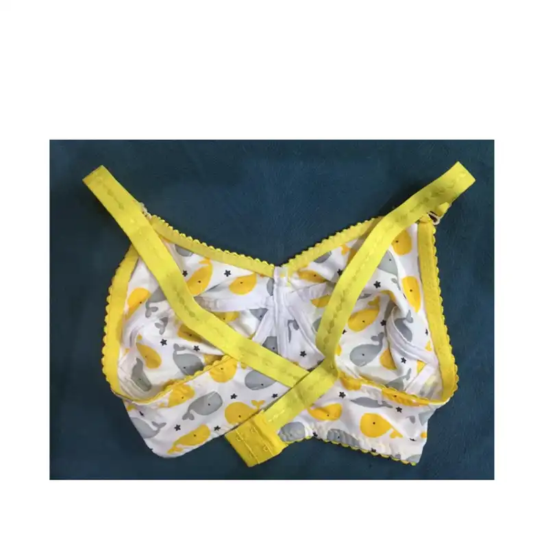 سوتین زنانه مدل ماهی رنگ زرد