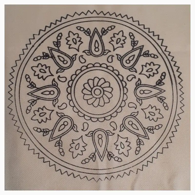 نقشه پته دوزی مدل اراما کد 002