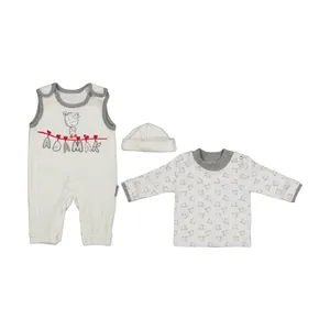 ست 3 تکه لباس نوزادی آدمک مدل 2171144-01