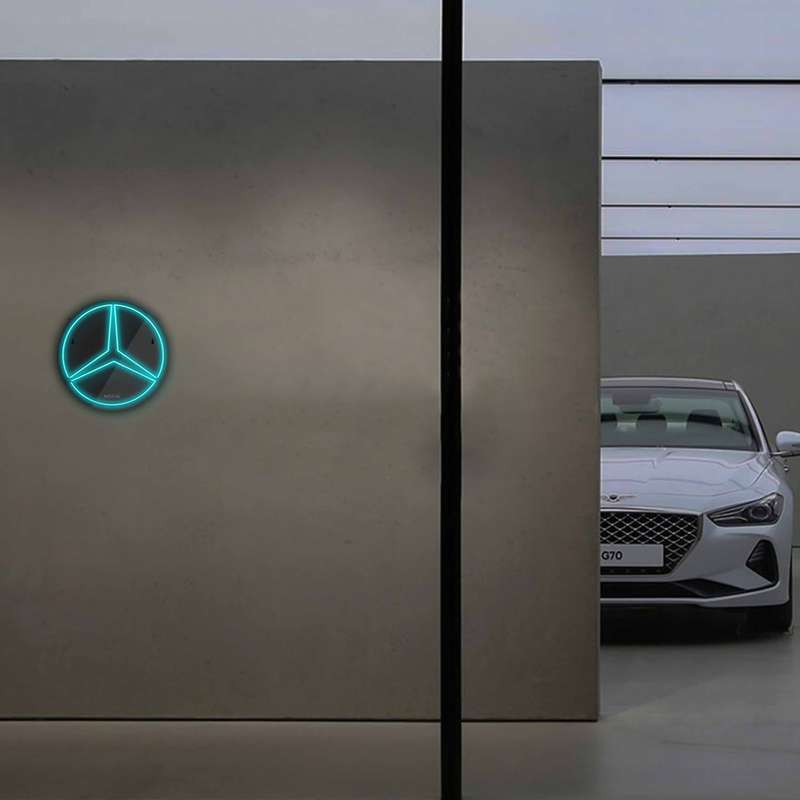 چراغ دیواری نئون دیزاین طرح Benz-BL_TBL