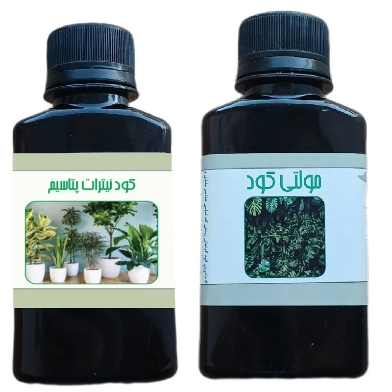 کود مایع نیترات پتاسیم و مولتی کود مدل life - D حجم 110 میلی لیتر بسته 2 عددی