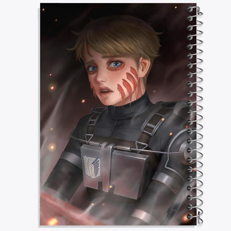 دفتر شطرنجی 50 برگ خندالو طرح آرمین آرلرت انیمه اتک آن تایتان Attack on Titan کد 10961