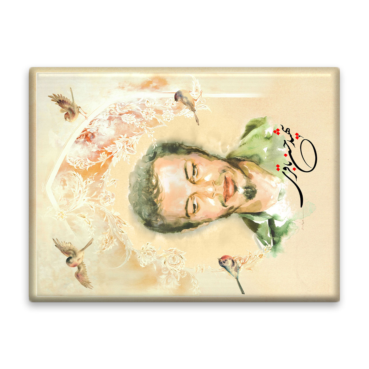 کاشی اطلس آبی  طرح شهید حسن باقری  مدل T5477