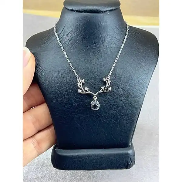 گردنبند زنانه مدل گوزن دوست دارم به صد زبان دنیا کد 29810
