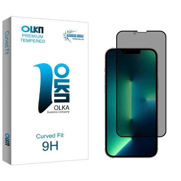 محافظ صفحه نمایش حریم شخصی کولینگ مدل Olka مناسب برای گوشی موبایل اپل iPhone 13