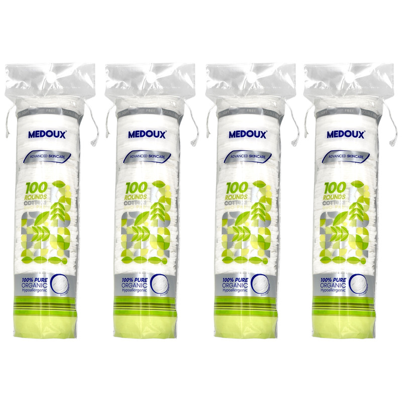 پد آرایشی مداکس مدل ORGANIC چهار بسته ی ۱۰۰ عددی