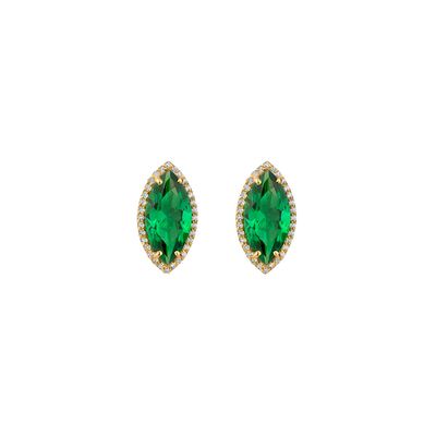 گوشواره میخی طلا 18 عیار زنانه کیا گالری مدل دیدار کد EM494