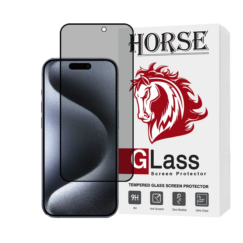 محافظ صفحه نمایش حریم شخصی هورس مدل FHLPRVCHRN مناسب برای گوشی موبایل اپل iPhone 15 Pro