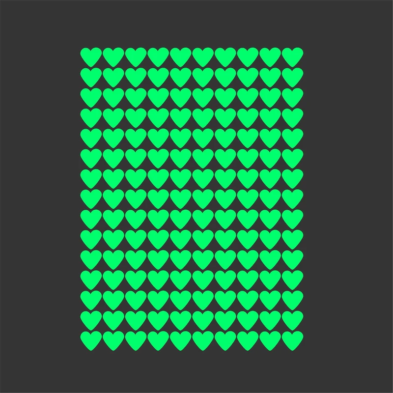 استیکر والتت مدل شب چراغ قلبی بسته 150 عددی