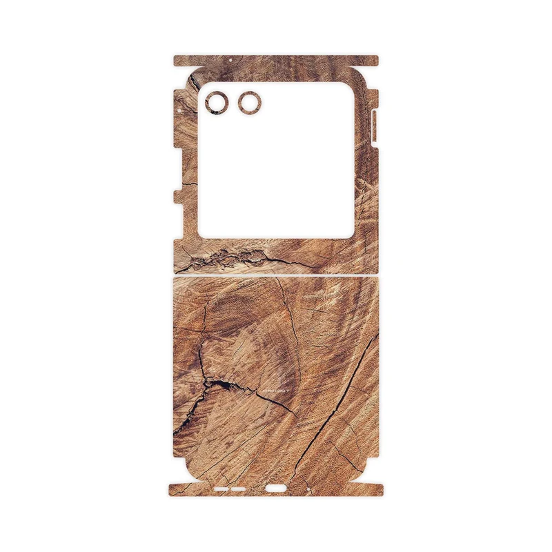 برچسب پوششی ماهوت مدل Wood Texture 5-FullSkin مناسب برای گوشی موبایل موتورولا Razr 40 Ultra