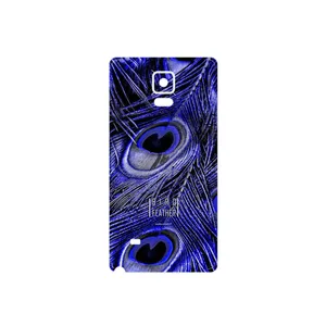 MAHOOT Purple Feather Cover Sticker for Samsung Galaxy Note 4