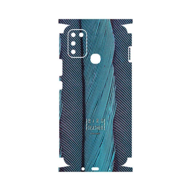 برچسب پوششی ماهوت مدل Turquoise feathers-FullSkin مناسب برای گوشی موبایل اینفینیکس Hot 11 Play