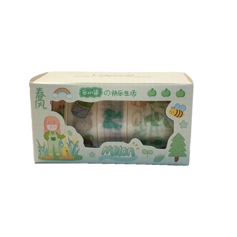 چسب کاغذی مدل واشی کد 05 عرض 3 سانتی متری مجموعه 5 عددی