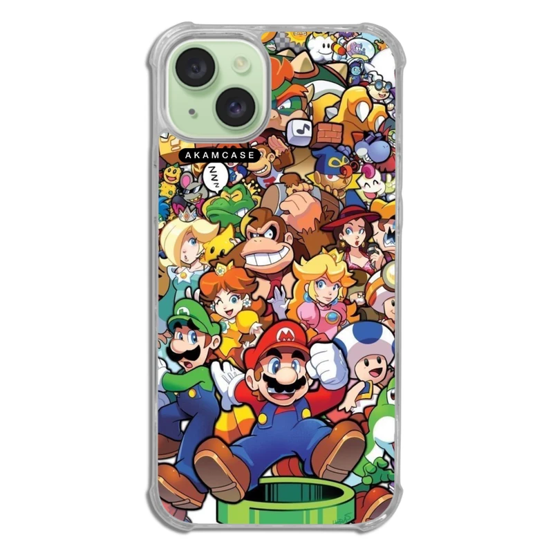 کاور آکام مدل AMCWTA15PLUS-SUPER MARIO5 مناسب برای گوشی موبایل اپل iPhone 15 Plus