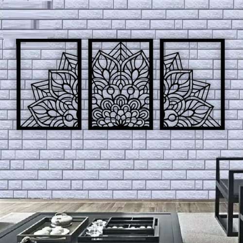 دیوارکوب مدل گل طرح اسلیمی مجموعه 3 عددی
