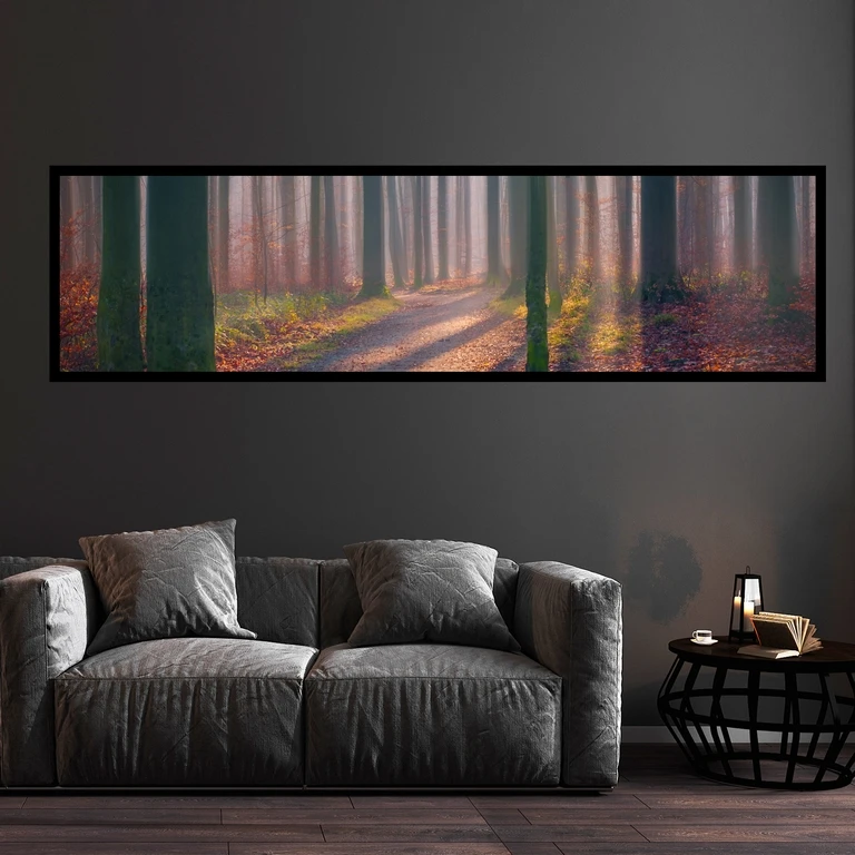 تابلو بکلیت طرح طبیعت منظره پاییزی مدل B-7530