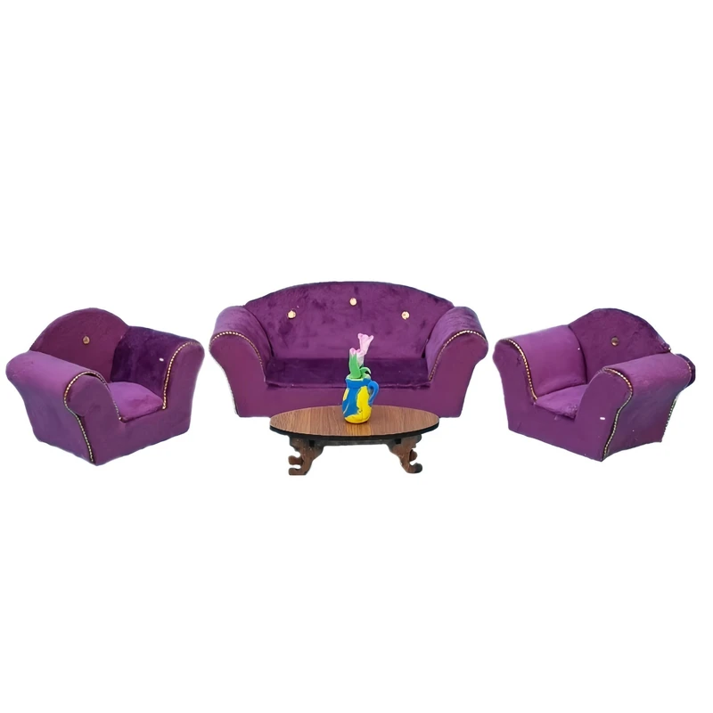 ماکت مبلمان دست ساز مدل مینیاتوری مجموعه 5 عددی