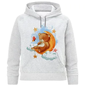 هودی دخترانه مدل خرس و ماه F887