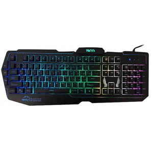 کیبورد گیمینگ تسکو مدل TK 8121، سوییچ ممبران، Full-Size، نورپردازی LED RGB
